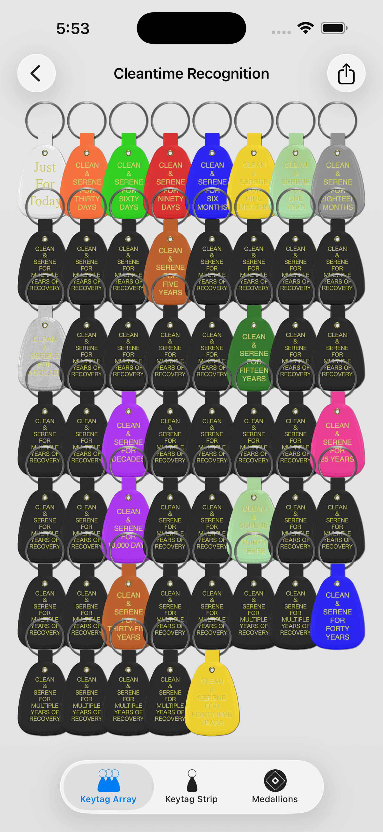 NACC keytag array