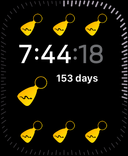 NACC complication on an Apple Watch Ultra face