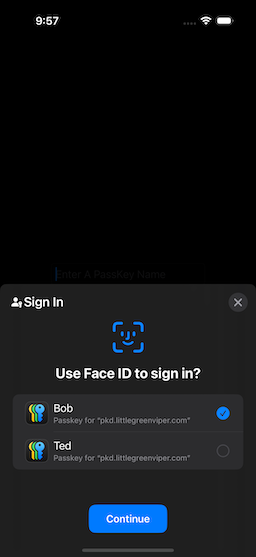 Multiple PassKeys